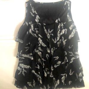 Feather tank/tunic style top